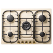 Варочная панель ILVE HCB70CN/AWG античный белый (фурн. латунь)